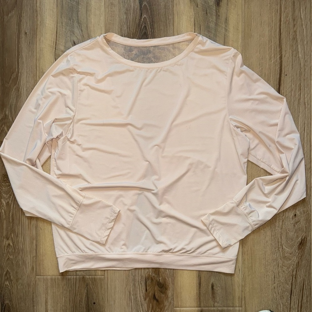 ZYIA Light Pink/Peach Long Sleeve Top